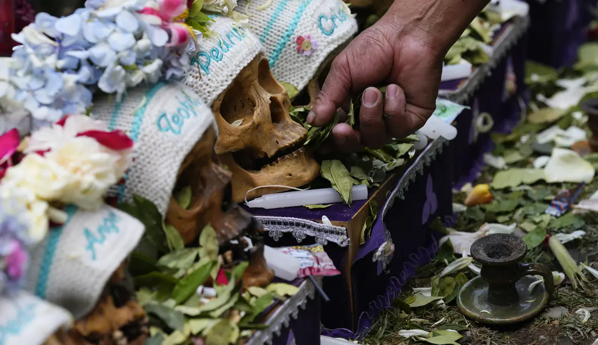 "Natitas" berarti "tanpa hidung" dalam bahasa Aymara. (AP Photo/Juan Karita)