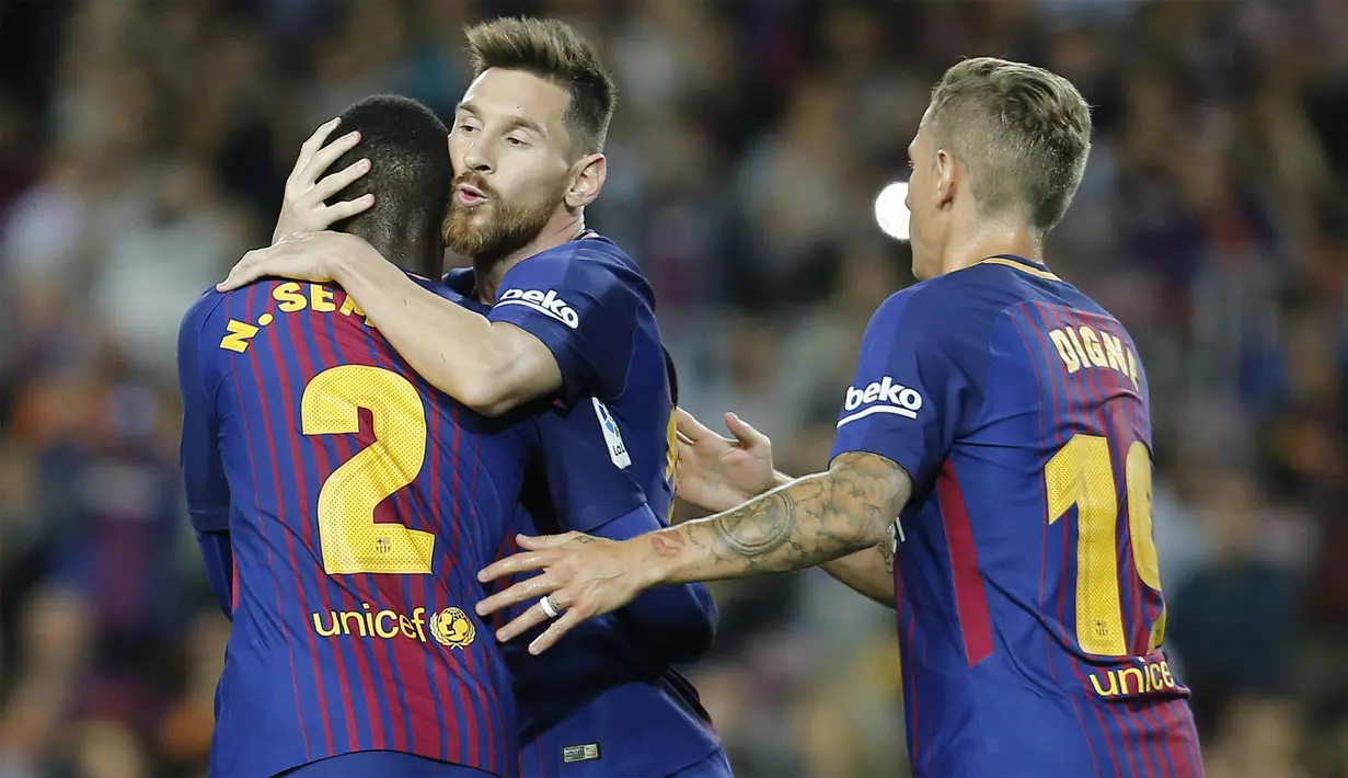 2. Lionel Messi (Barcelona) - Harga jualnya ditaksir mencapai 202,2 juta euro. (AFP/Pau Barrena)