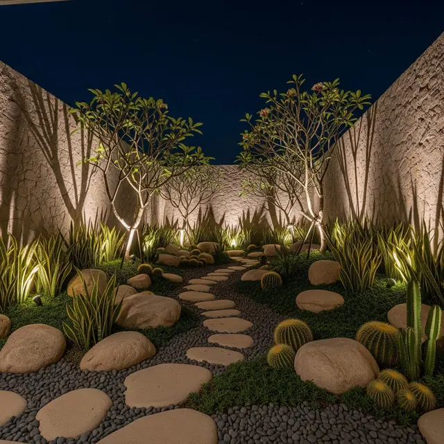 Desain Taman Kering yang Tetap Cantik Meski Jarang Disiram