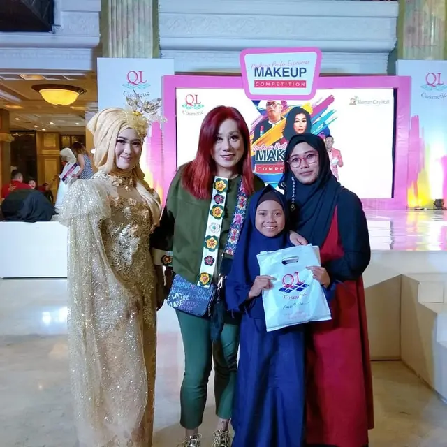 Lovely Natasha saat mengikuti perlombaan di Sleman.