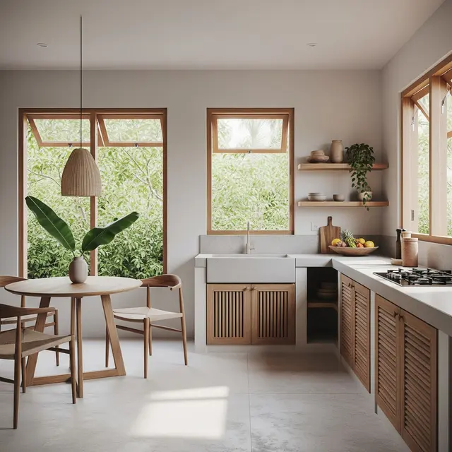 Model Dapur Tropis Minimalis untuk Rumah Kampung