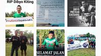 Berbagai ucapan belasungkawa di Instagram setelah Dibyo Caesario berpulang. (Instagram)