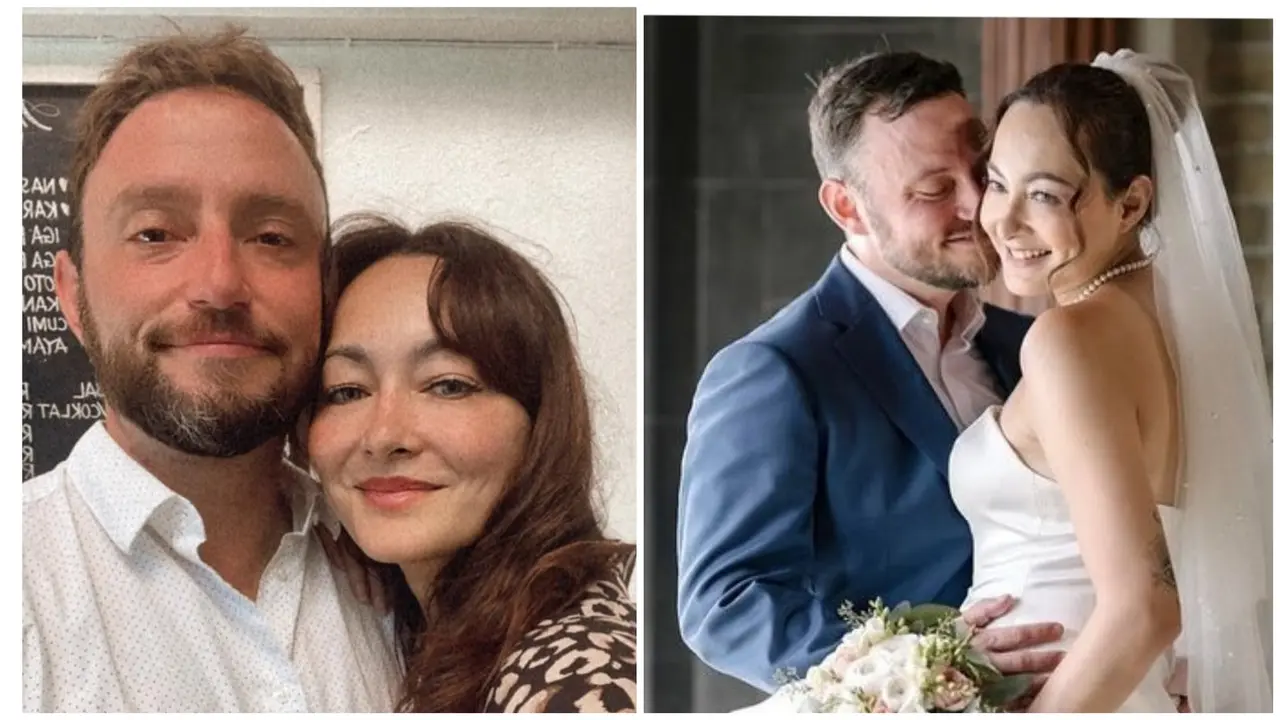 Dewi Rezer menikah diam-diam usai pacaran LDR 6 tahun dengan Ethan Alarmk (foto: instagram cangguru/thebridestory/@prito.reza)