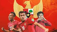 Timnas Indonesia - Irfan Jaya, Egy Maulana Vikri, Witan Sulaeman (Bola.com/Adreanus Titus)