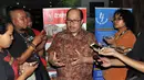 Antonius menjelaskan operasional bus Yutong ini akan diganti dengan merek Zhongtong yang berjumlah sama, Jakarta, Rabu (3/9/2014) (Liputan6.com/Miftahul Hayat)