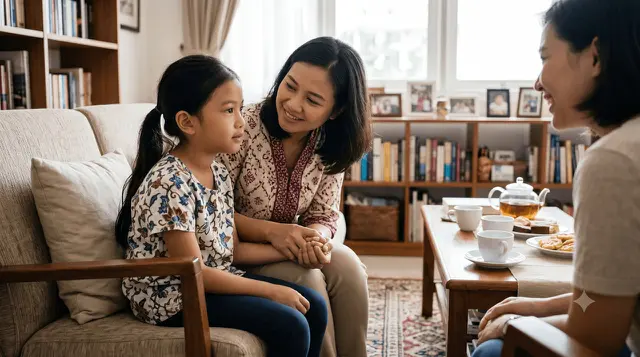 3. Biasakan Anak Berbicara di Rumah