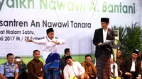Presiden Jokowi saat hadir pada Haul Syeikh Nawawi di Serang, Banten. (Biro Pers Istana)