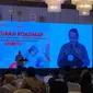 Kepala Eksekutif Pengawas Lembaga Pembiayaan, Perusahaan Modal Ventura, Lembaga Keuangan Mikro dan Lembaga Jasa Keuangan (PVML) OJK Agusman dalam peluncuran LPBBTI, di Four Season Jakarta, Jumat (10/11/2023). (Tira/Liputan6.com)