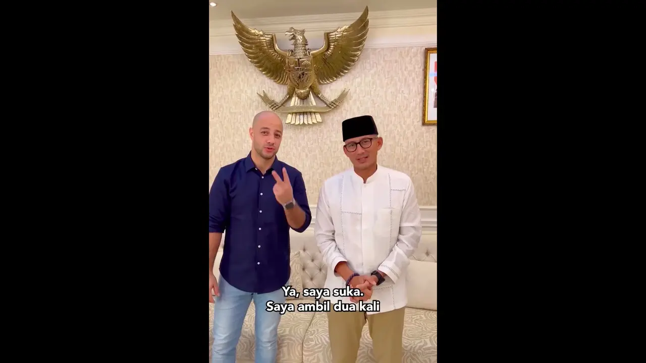 Sandiaga Uno Bertemu Maher Zain dan Penyanyi Kun Anta di Qatar