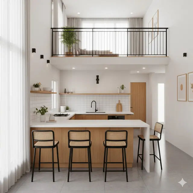 Dapur Gabung Ruang Makan