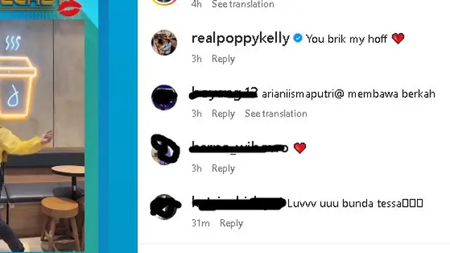 Tessa Mariska viral gara-gara nyanyikan Loneliness Putri Ariani jadi yu brik my haf (Foto: Instagram tessamariska/811)
