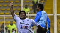 Legenda sepak bola Argentina, Diego Maradona. (AFP/Luis Acosta)