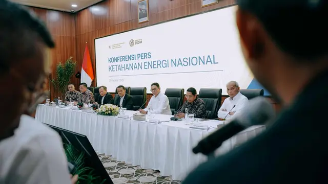 Konfrensi pers ketahanan energi nasional, Senin, (26/10/2026). (Foto: Kementerian ESDM)