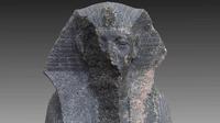 Patung batu firaun Mesir kuno yang tidak lengkap ditemukan di area Ain Shams, Kairo, ibu kota Mesir. (Xinhua/Kementerian Pariwisata dan Kepurbakalaan Mesir)