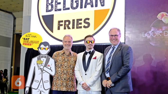 Konferensi pers Belgium Fries di SIAL InterFOOD JIExpo Kemayoran, Jakarta, 15 November 2019. (Liputan6.com/Asnida Riani)