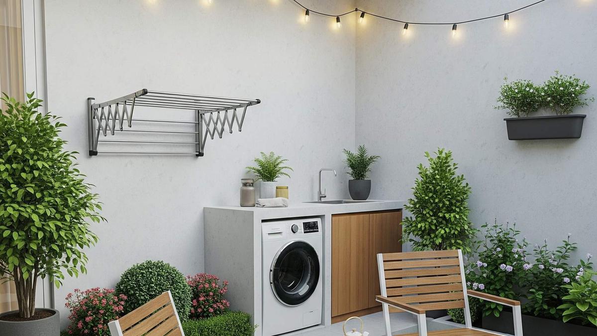 7 Inspirasi Area Samping Rumah Multifungsi untuk Jemuran Sekaligus Kebun Mini