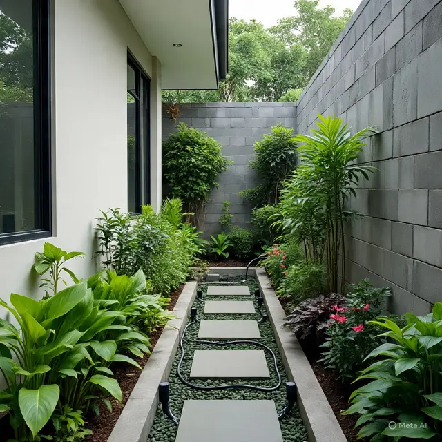 9 Konsep Kebun Rumah Modern Minimalis dengan Sistem Irigasi Tetes Sederhana