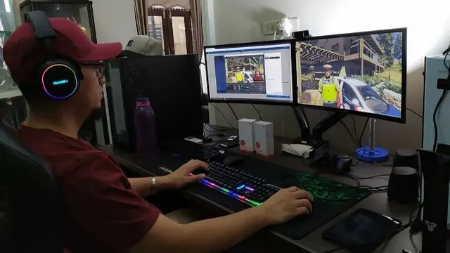 Timor Dalimunthe, seorang streamer game yang bisa meraub ratusan juga dengan live di Facebook Gaming.