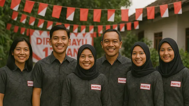 Warna Baju Batik yang Cocok untuk Panitia 17-an di Kampung