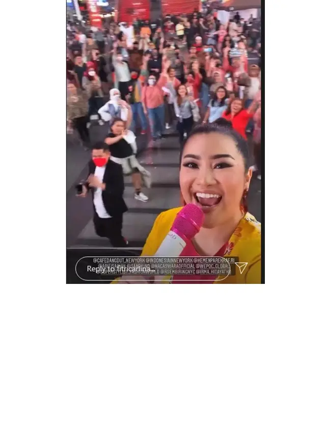 8 Momen Fitri Carlina di New York, Gelar Dangdutan di Times Square