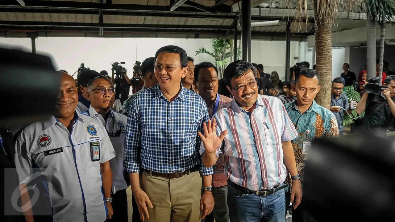 20160925-Tes Narkoba, Ahok-Djarot Tiba di BNN-Jakarta