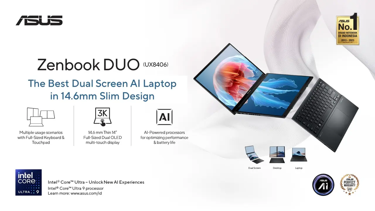 7 Kelebihan Laptop Dua Layar yang Membuat Produktivitas Meningkat