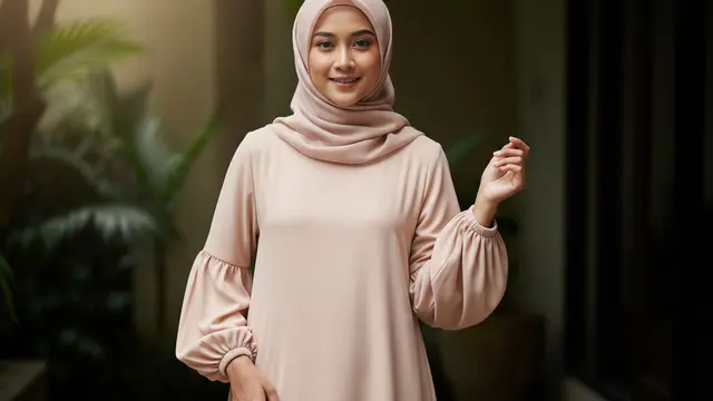 Model Gamis Woolpeach Harian Anti Gerah