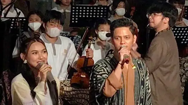Shakira Jasmine dan Stevan Pasaribu Dalam Program Spesial 'Hari Musik Nasional' di Sarinah, Kamis (9/3/2023).