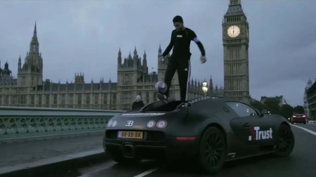 Anti Mainstream, Aksi Juggling Diatas Bugatti Veyron