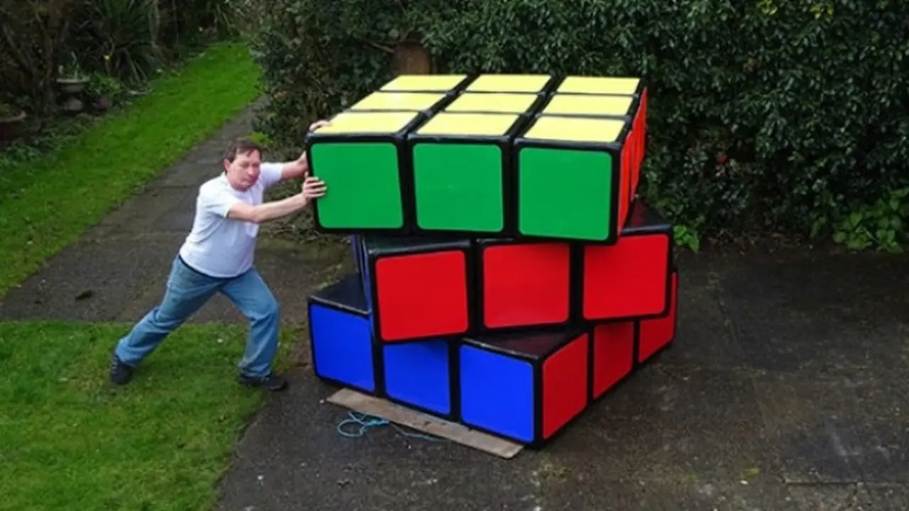 Diciptakan Rubik Raksasa Terbesar di Dunia Ini, Mau Coba?