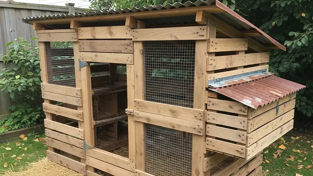 Model Kandang Ayam Ramah Lingkungan dari Bahan Daur Ulang (AI)