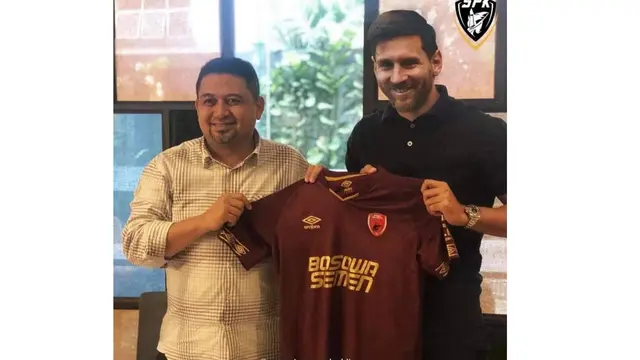 6 Editan Foto Lionel Messi Jika Gabung Klub Liga 1 2021, Cocok Enggak Nih?