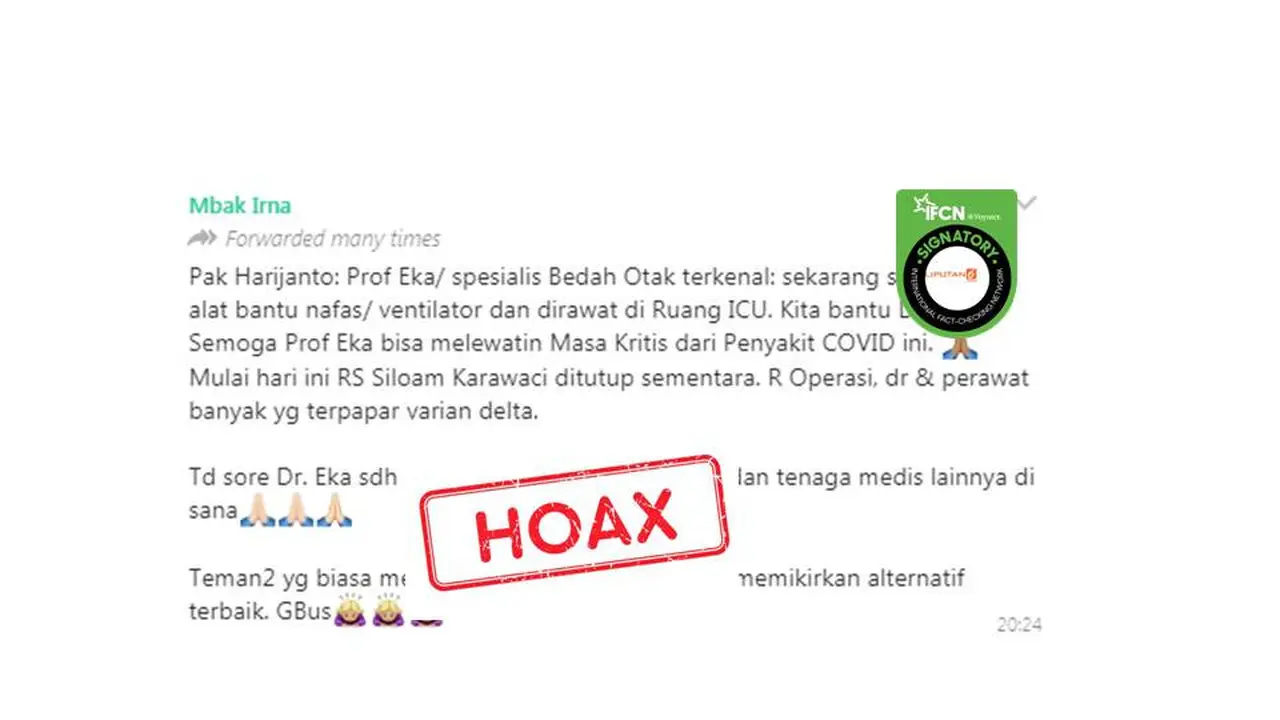 Cek Fakta RS Siloam
