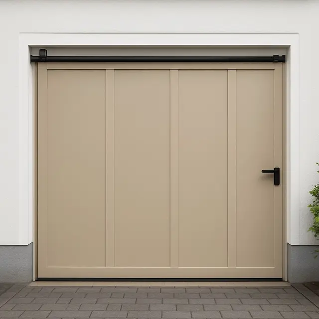 Model Pintu Garasi Rumah Terbaru yang Fungsional dan Estetik/AI