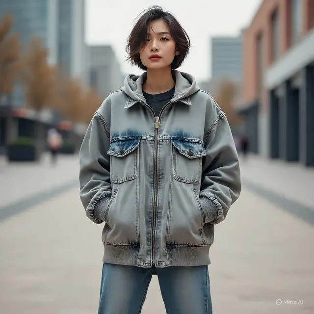 Model Outer Jeans Wanita Oversize Terbaru untuk Casual. Gemini