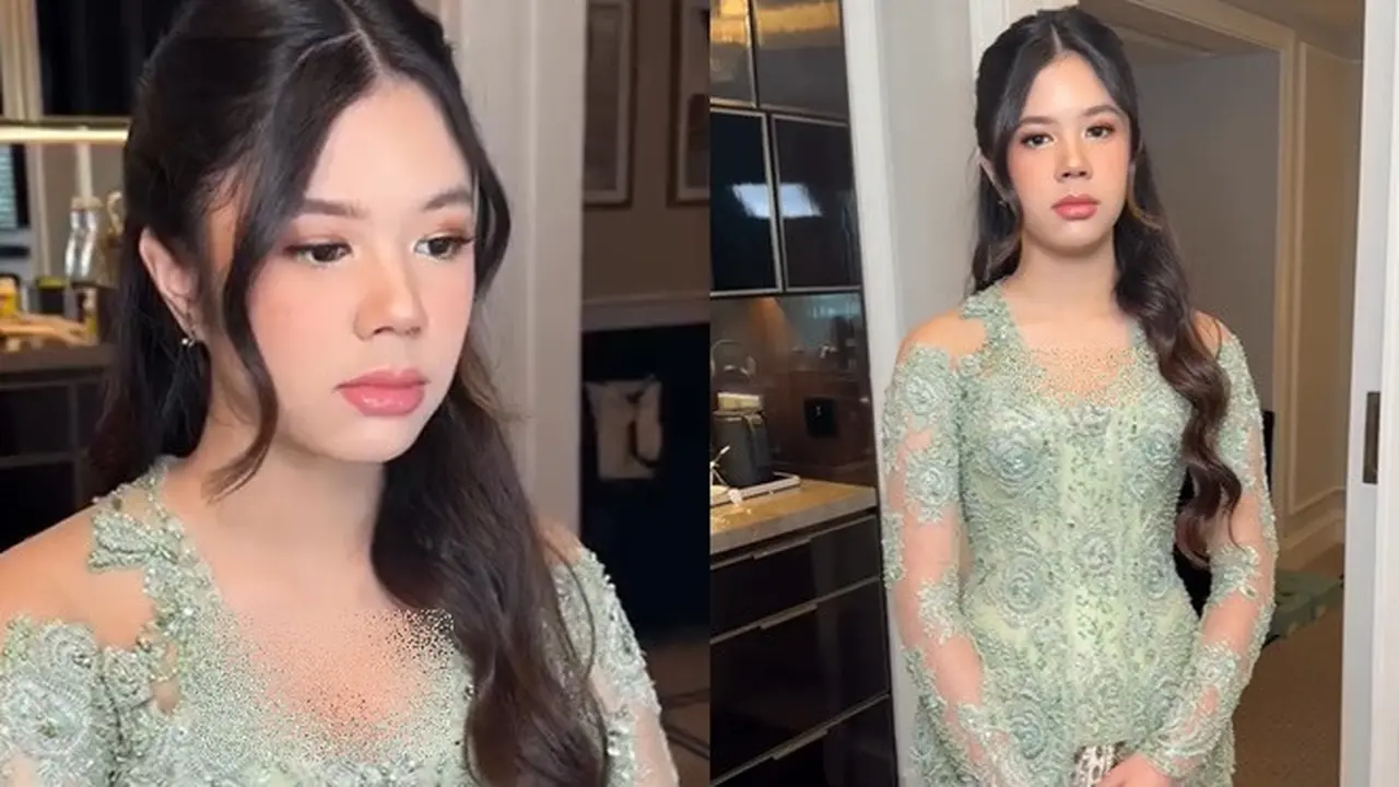 6 Potret Detail Kebaya Safeea Ahmad di Pernikahan Al Ghazali yang Curi Perhatian